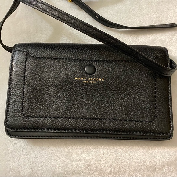 Marc Jacobs Empire City STR crossbody wallet black slim handbag - Picture 4 of 14